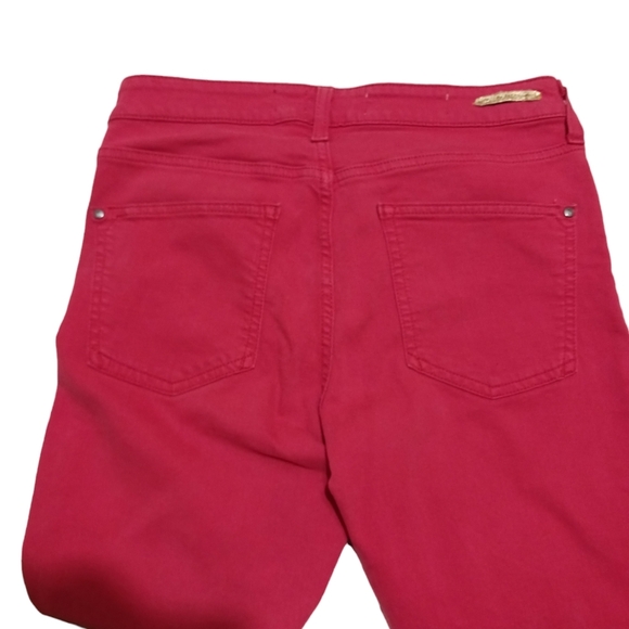 Anthropologie Pilcro And The Letterpress Red Mid Rise Skinny Jeans Sz 28 - Picture 5 of 8